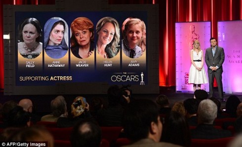 Anúncio dos indicados ao Oscar 2013